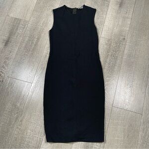 VINCE Midi Dress Sleeveless size S Black